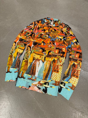 2000s Jean Paul Gaultier Asian mesh top