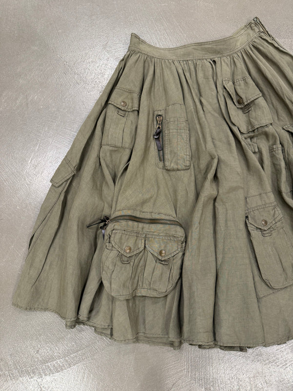 S/S 2003 Dolce & Gabbana cargo wide skirt