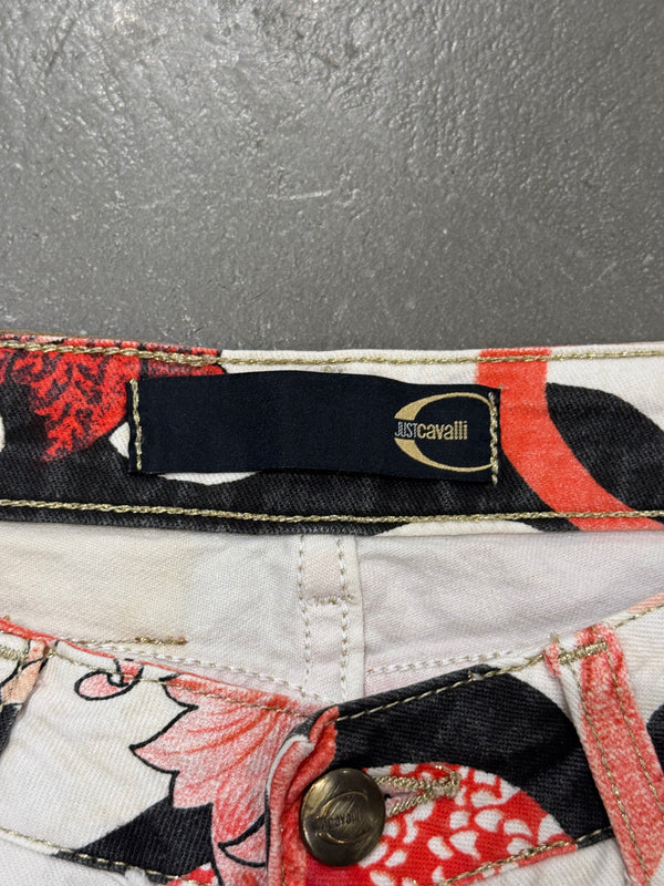 2000s Cavalli floral print pants
