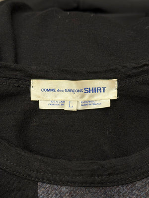 2000s Comme des Garçons panel color-block sweater