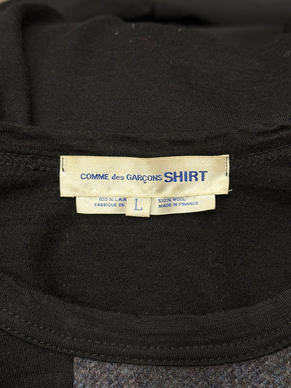 2000s Comme des Garçons panel color-block sweater