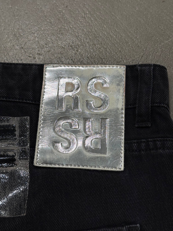 S/S2019 Raf Simons tape zip straight-leg jeans