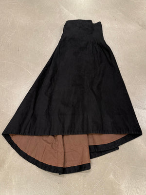 1990s Yohji Yamamoto asymmetric pleated skirt