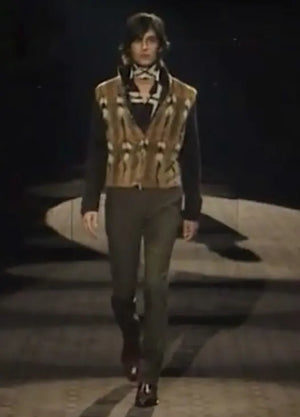 A/W2000 Gucci by Tom Ford runway hamster fur cardigan