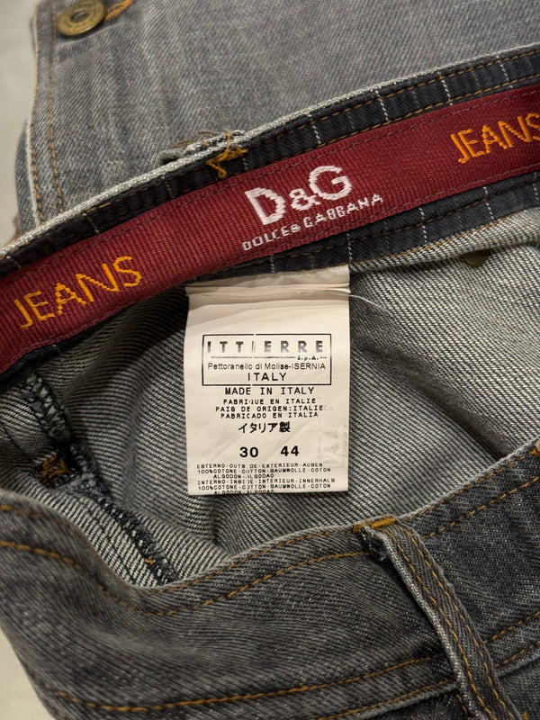2004 Dolce & Gabbana buttons double layer pants