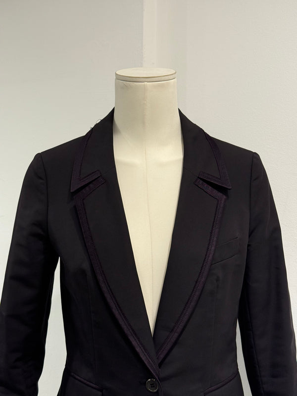 2010s Yves Saint Laurent contrast stitch blazer