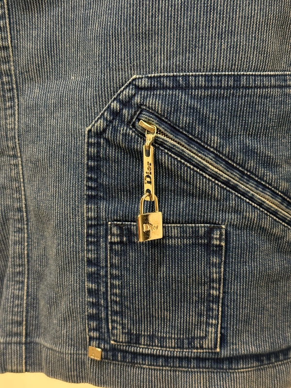 S/S2004 Christian Dior by Galliano runway mini zipper skirt