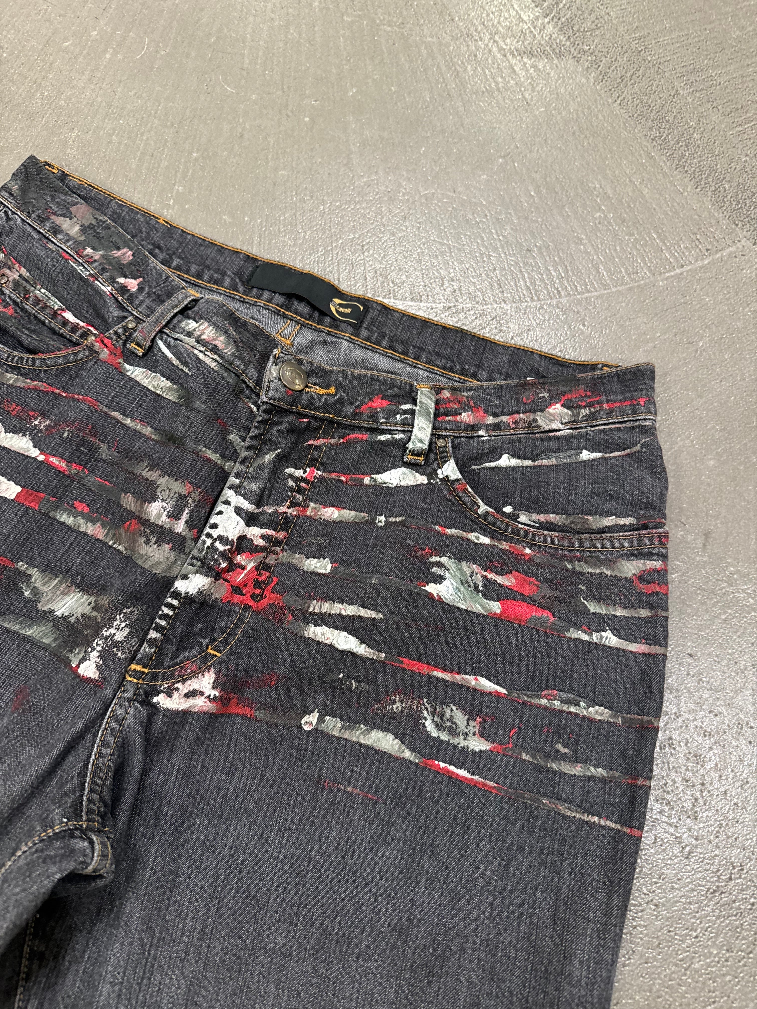 archive just cavalli paint flare pants 【公式通販】