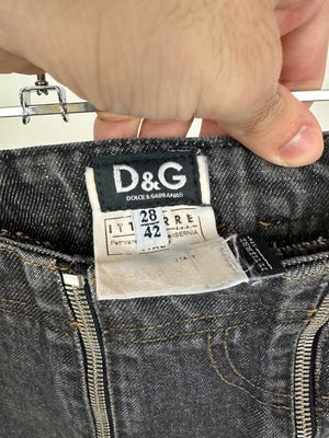 SS04 Dolce & Gabbana full zip mini skirt