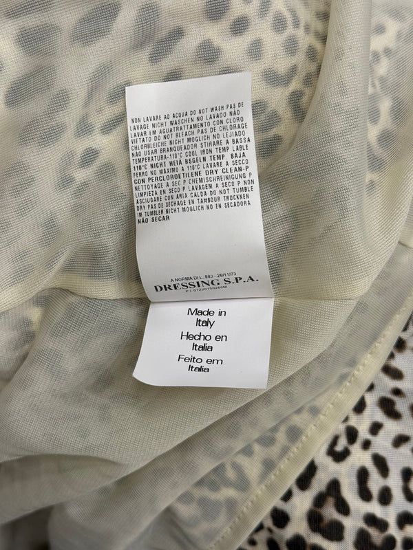 Roberto Cavalli leopard print midi dress