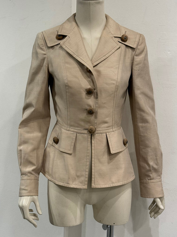 S/S1997 Christian Dior by John Galliano runway beige tailored suit