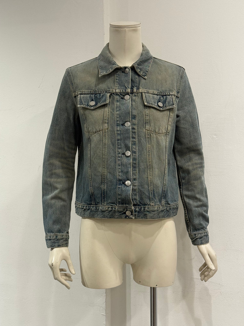 Helmut Lang faded vintage denim jacket