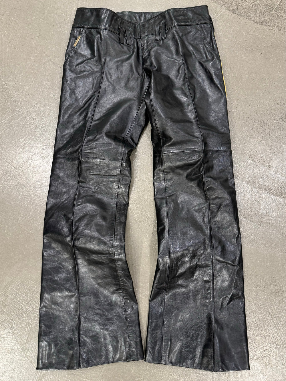 2000s Roberto Cavalli mainline biker leather pants