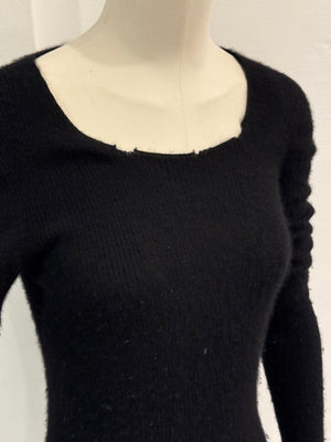 A/W2014 Rick Owens Moody distressed knit