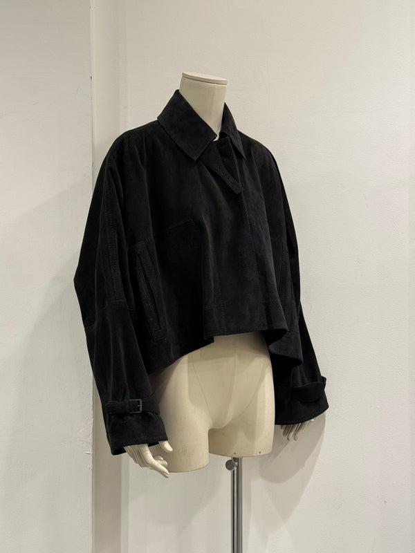 A/W2002 Gucci by Tom Ford runway cropped leather jacket