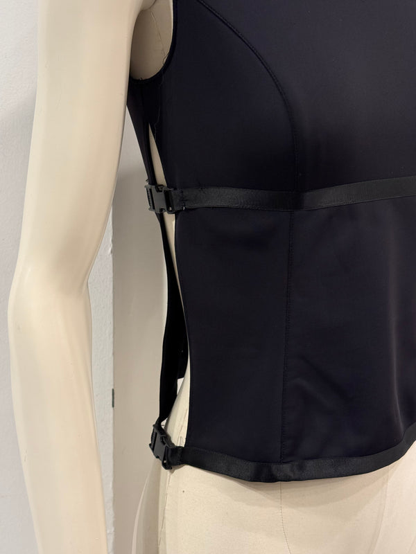 1999 Miu Miu technical sleeveless top with strap detailing