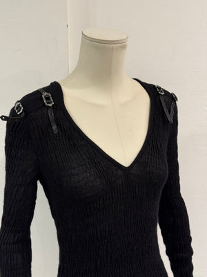 A/W2003 Christian Dior by John Galliano cachemire and silk bondage knit
