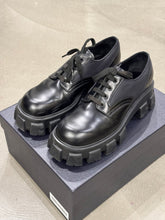 Load image into Gallery viewer, 2023 Prada monolith leather/Nylon derby shoes
