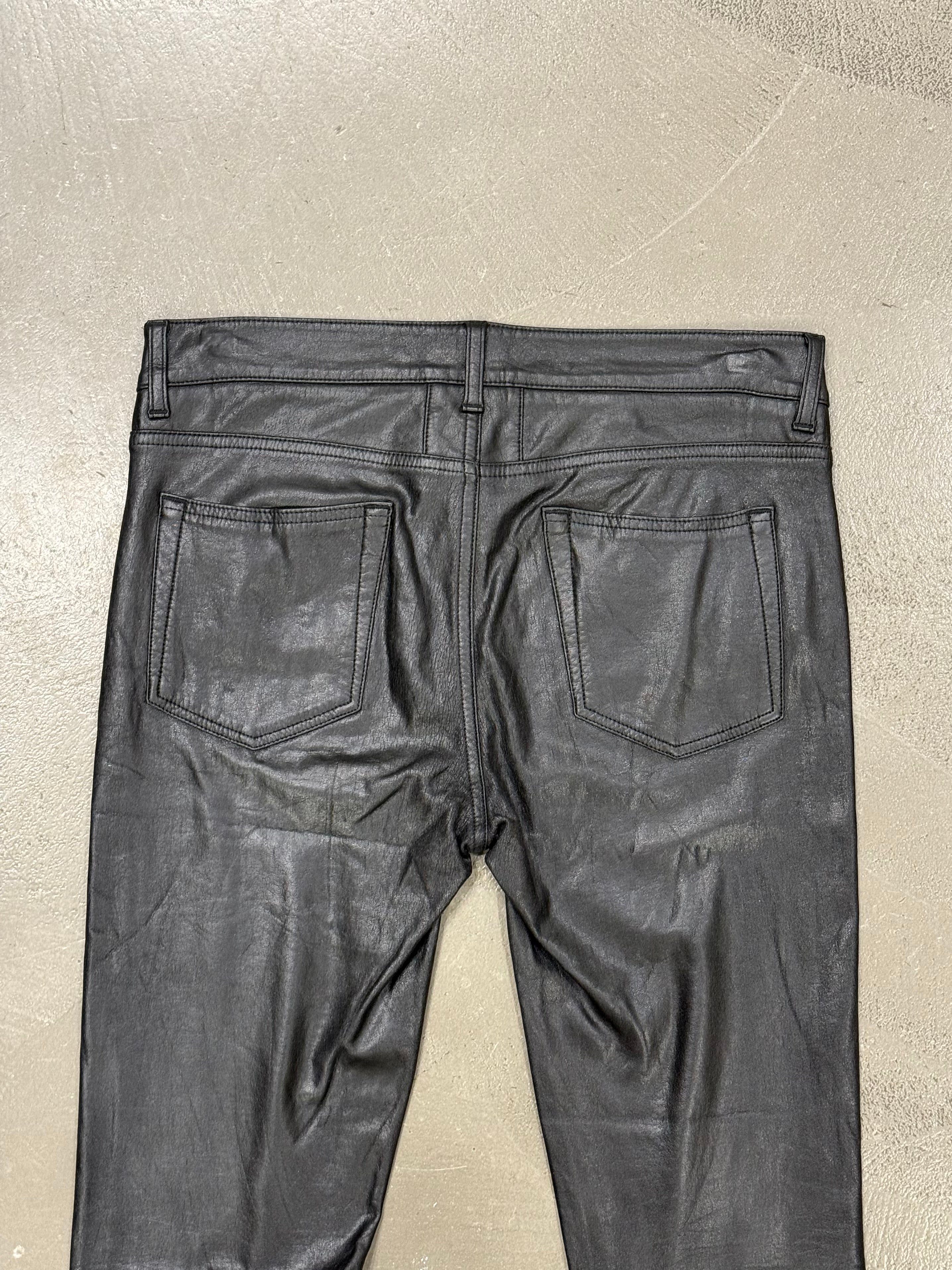 2014 Saint Laurent by Hedi Slimane faux leather skinny pants