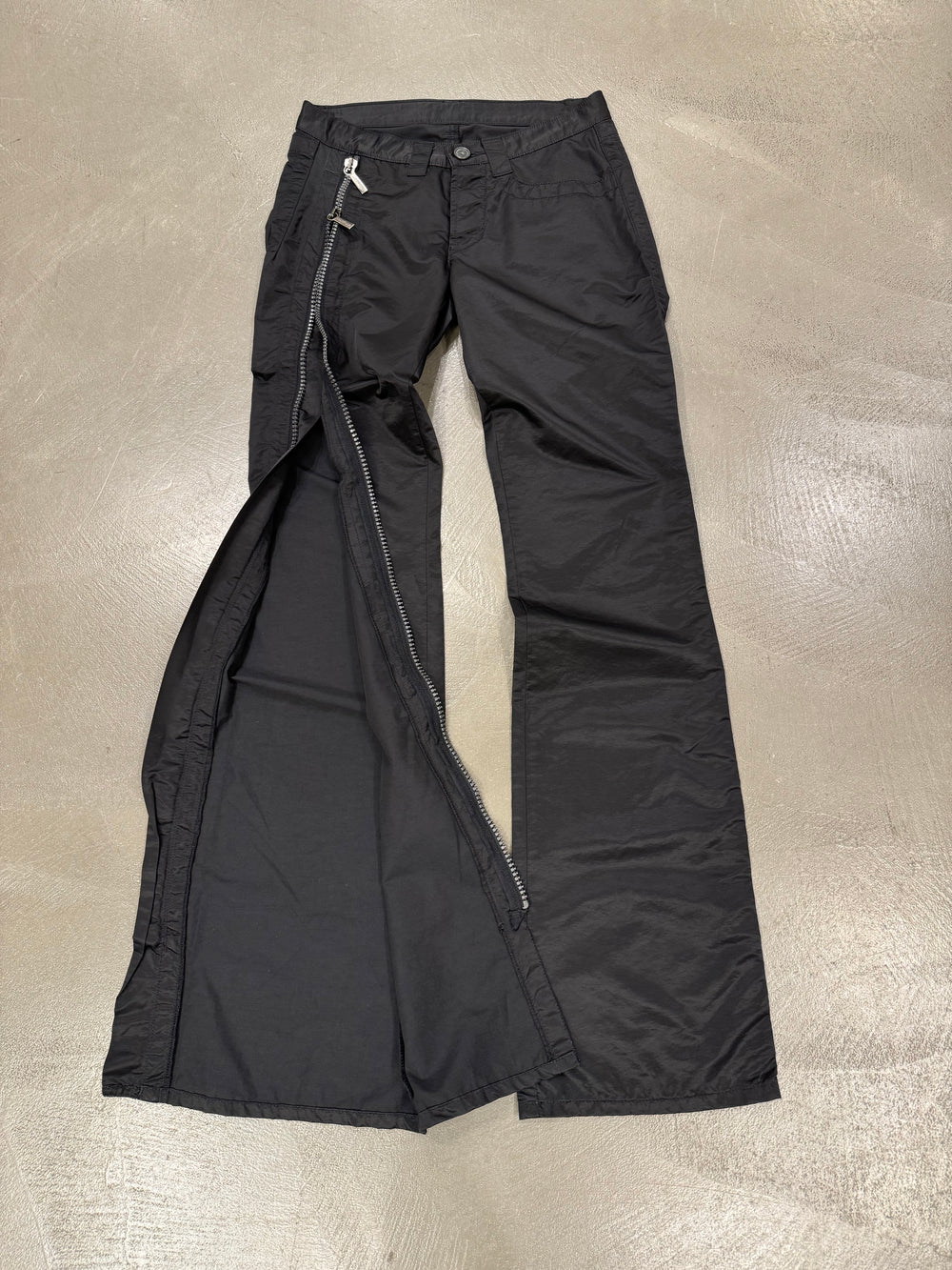 1990s Dirk Bikkembergs full zipper nylon pants