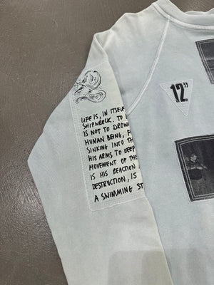 A/W 2004-2005 Raf Simons “waves” patchwork crewneck