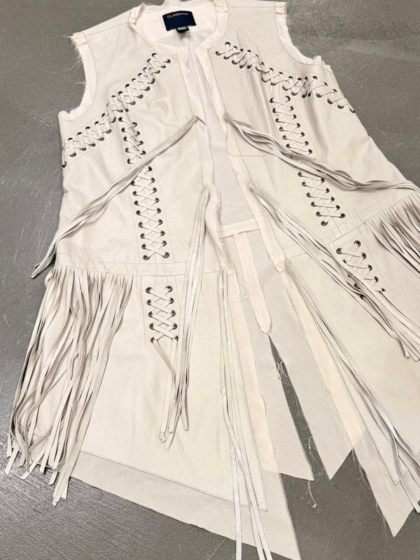 2000s Roberto Cavalli bondage harness leather vest