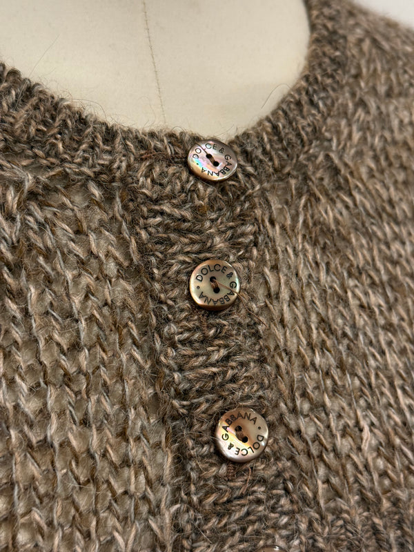 1999 Dolce & Gabbana runway cropped cardigan