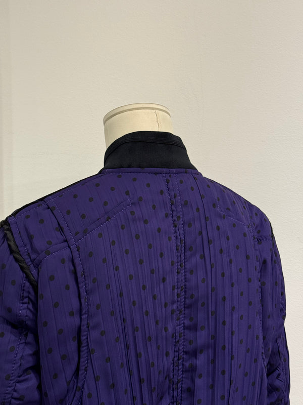 Haider Ackermann purple bomber jacket