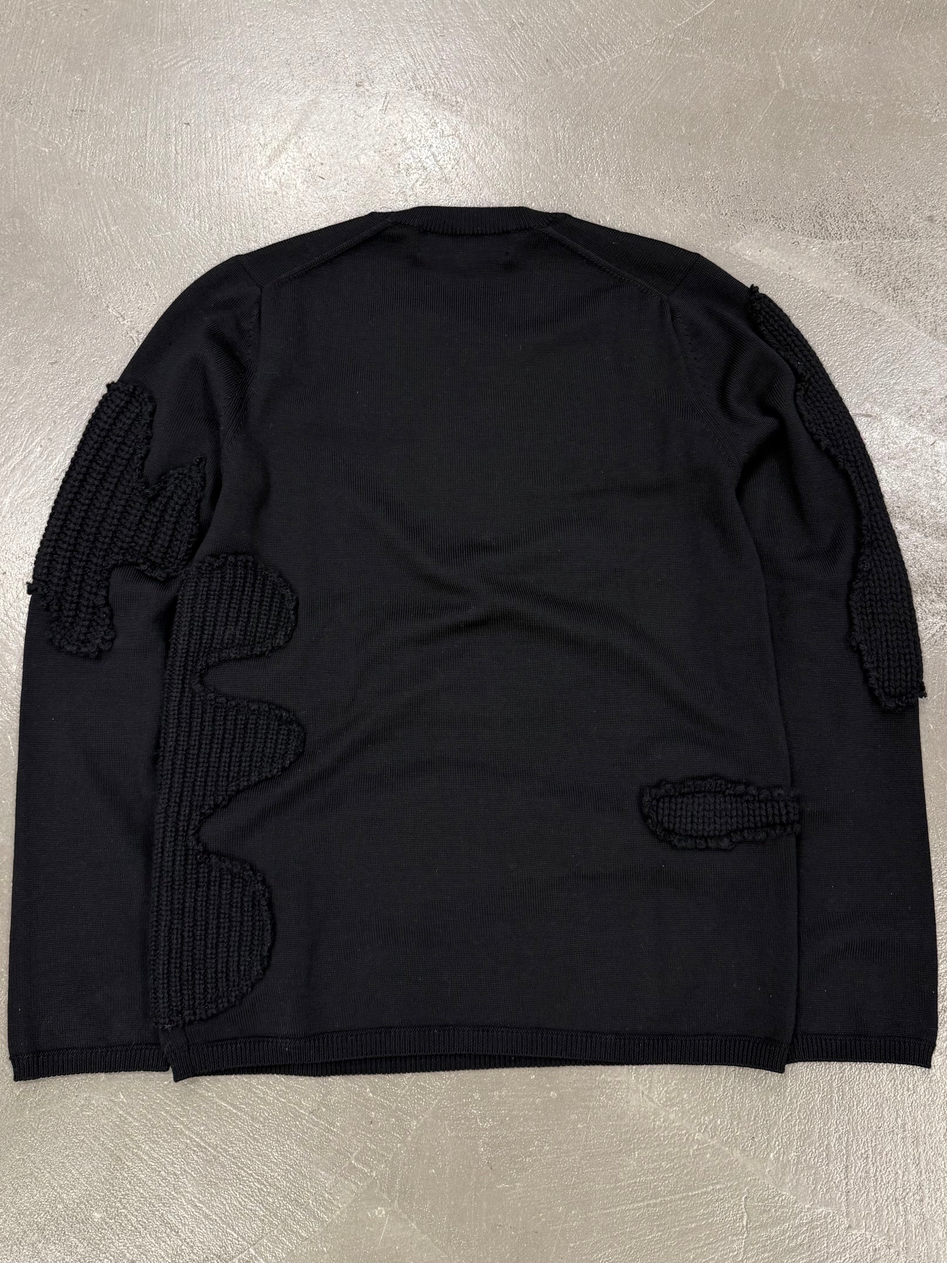 2017 Comme des Garçons patchwork knit sweater