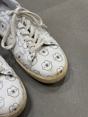 Celine Triomphe lace up eyes Sneakers