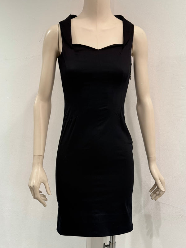 2000s Dolce & Gabbana cotton midi dress