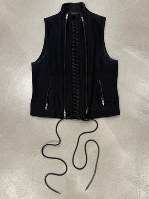 A/W2011 Ann Demeulemeester lace-up wool vest