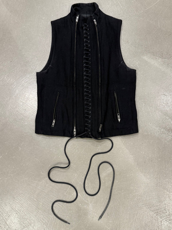 A/W2011 Ann Demeulemeester lace-up wool vest