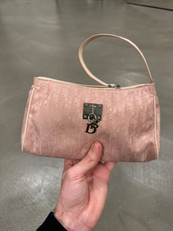 Dior monogram rose hand bag
