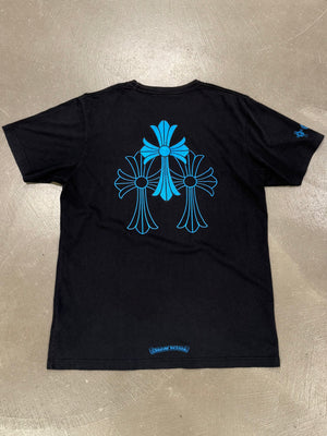 Chrome Hearts triple blue cross tee shirt