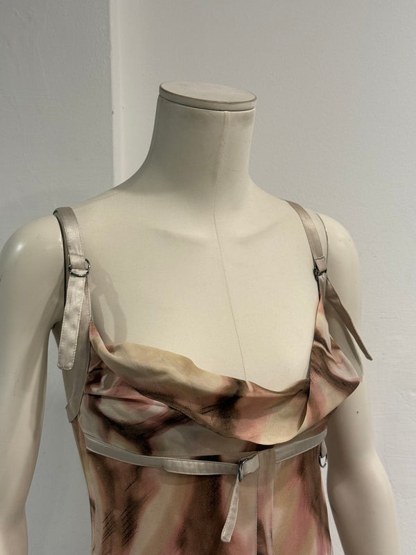 2003 Versace bondage mini dress
