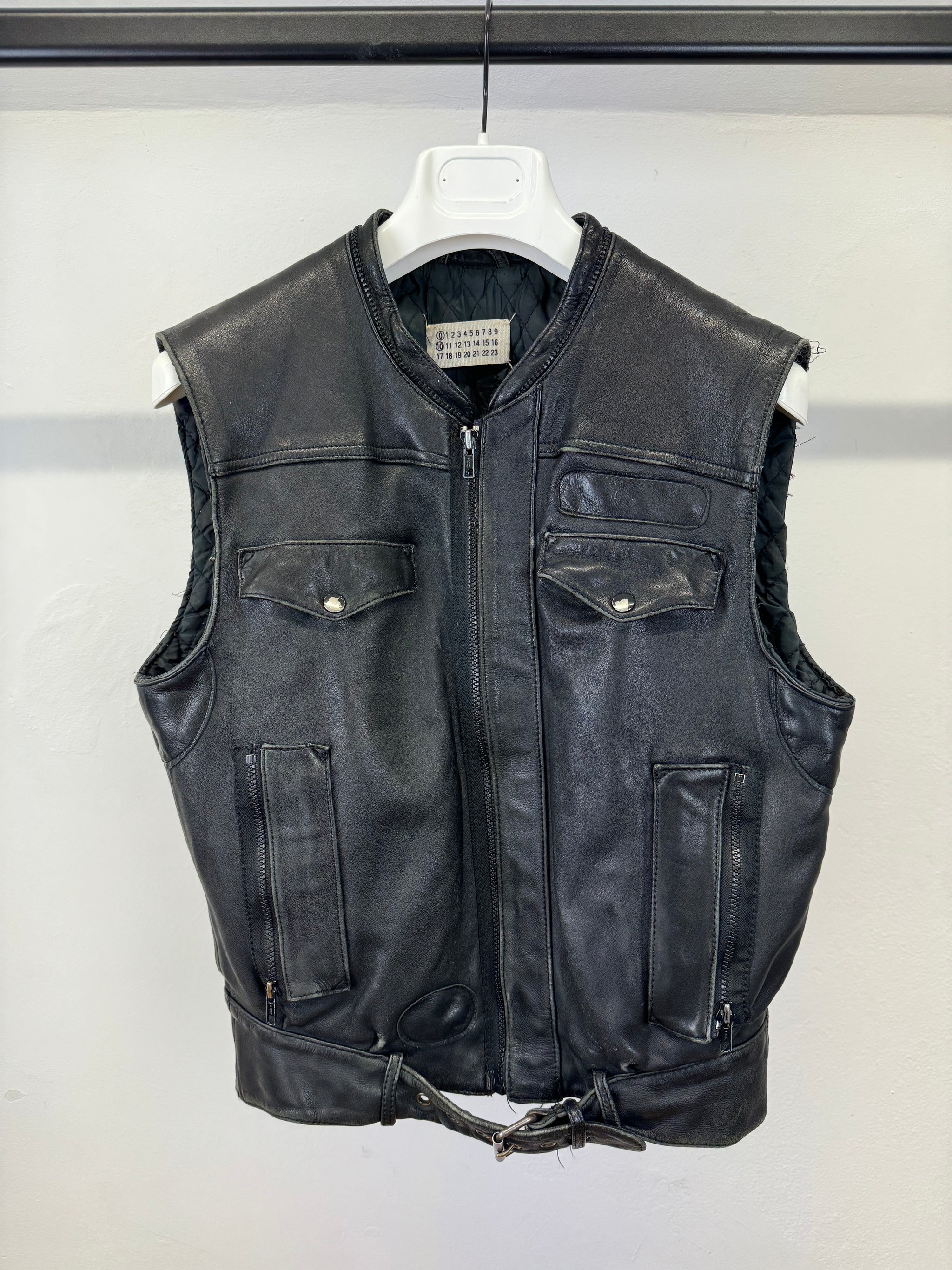 Maison Margiela MARGIELA ARCHIVE deconstructed heavy leather