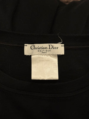 2005 Christian Dior by Galliano Swarovski logo longsleeve