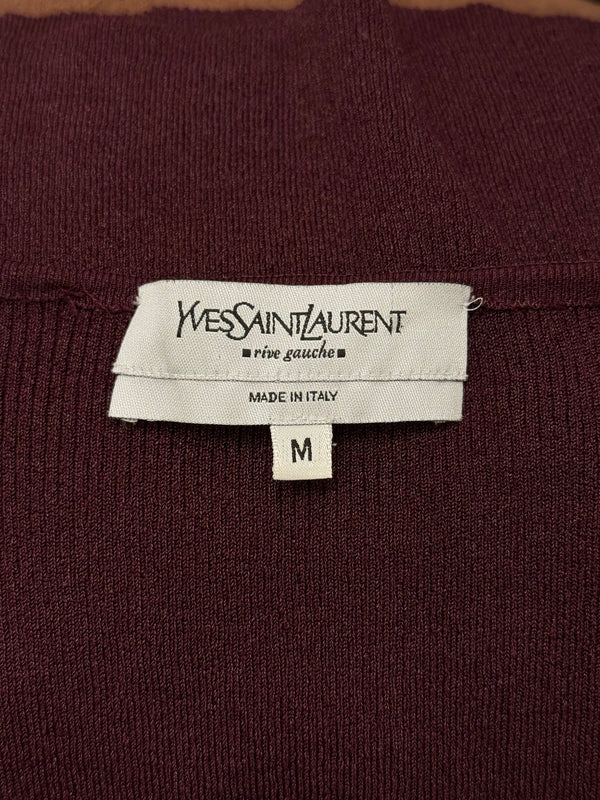 A/W2002 Yves Saint Laurent by Tom Ford sheer sleeve top