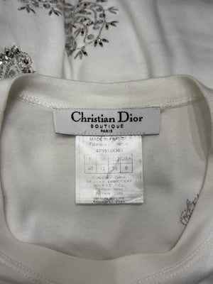S/S2004 Christian Dior by John Galliano embellished logo top
