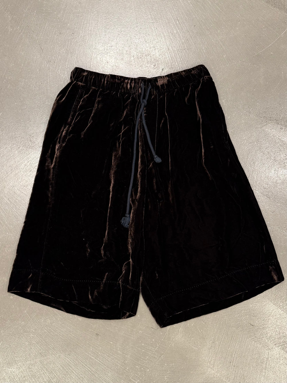 2010s Dries Van Noten velvet shorts