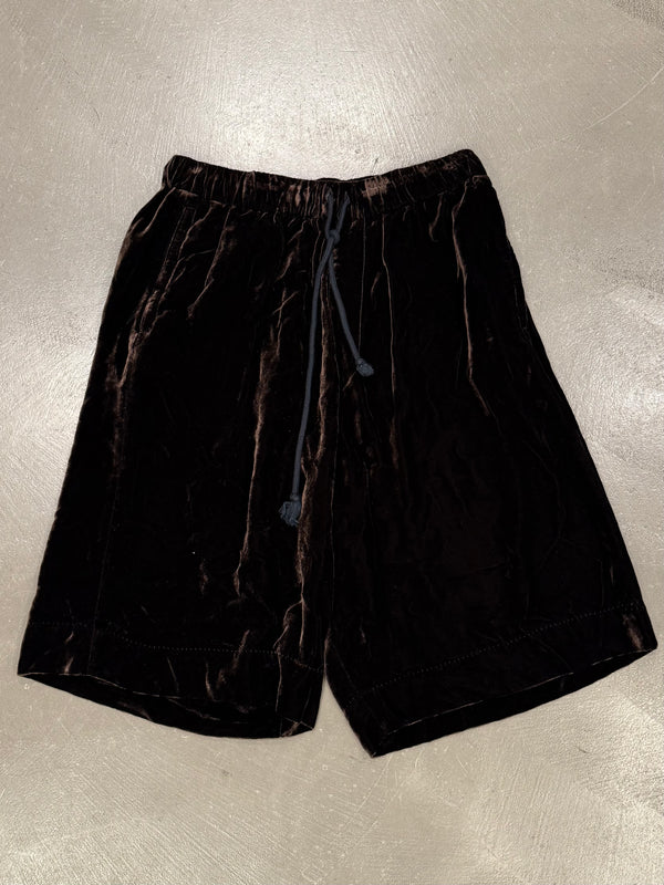 2010s Dries Van Noten velvet shorts