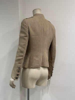 2000s Dolce & Gabbana linen military jacket