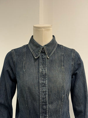 2001 Gucci fitted denim denim jacket