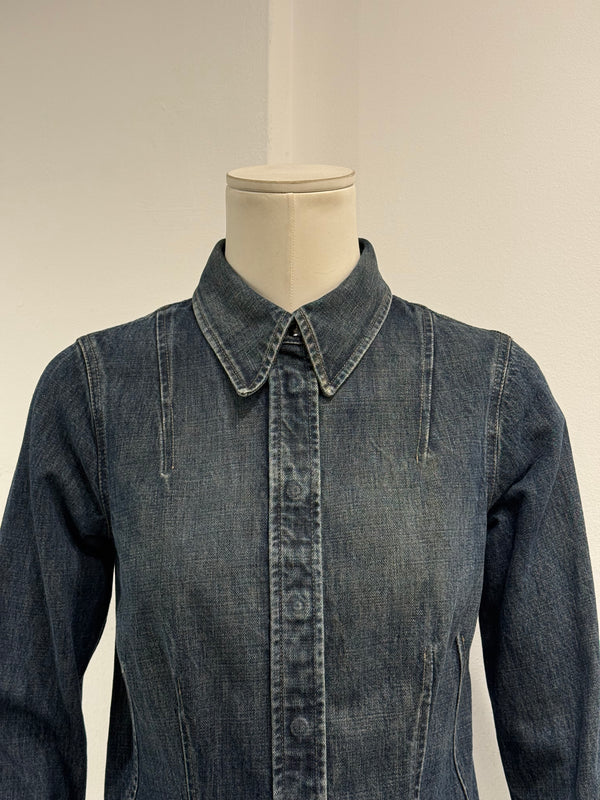 2001 Gucci fitted denim denim jacket