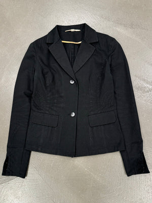 2000s Roberto Cavalli embroidered spider web blazer