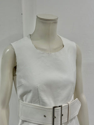 A/W2010 Comme des Garçons belted sheath dress