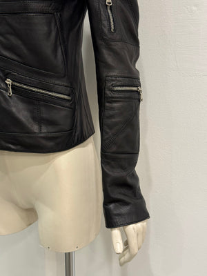 2001 Dolce & Gabbana multi-zip biker leather jacket