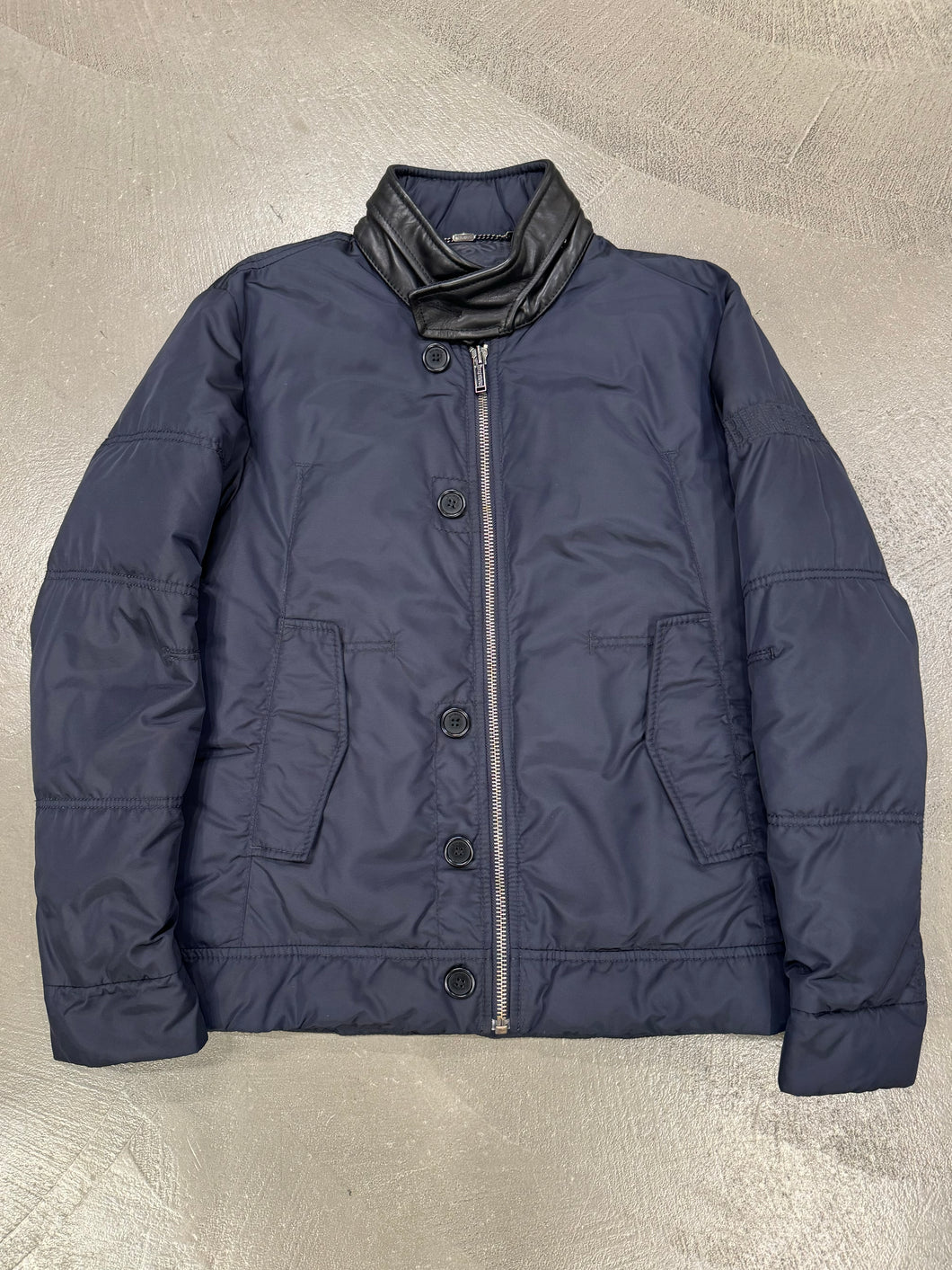 2000s Dirk Bikkembergs blue puffer jacket