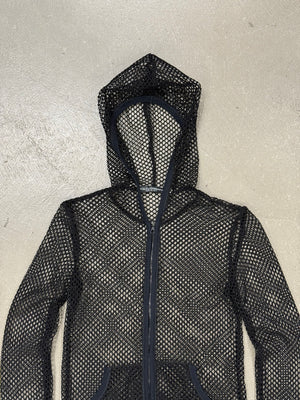 S/S2003 Dolce & Gabbana fishnet mesh hoodie